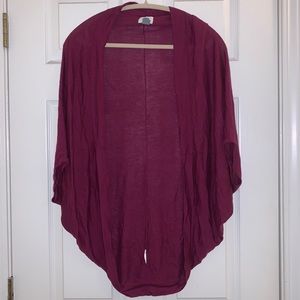 Magenta Shrug Sweater